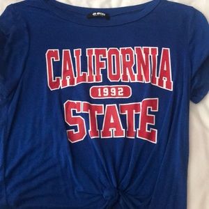 Blue California tee